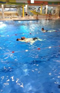 Rettungsschwimmausbildung 2015 - Abschlepp-Übung
